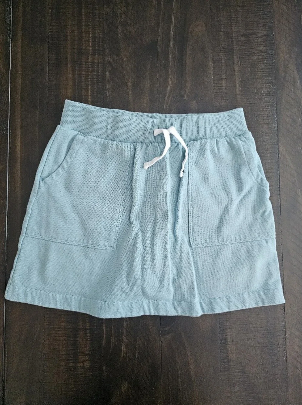 wonder nation light blue skort with front pockets